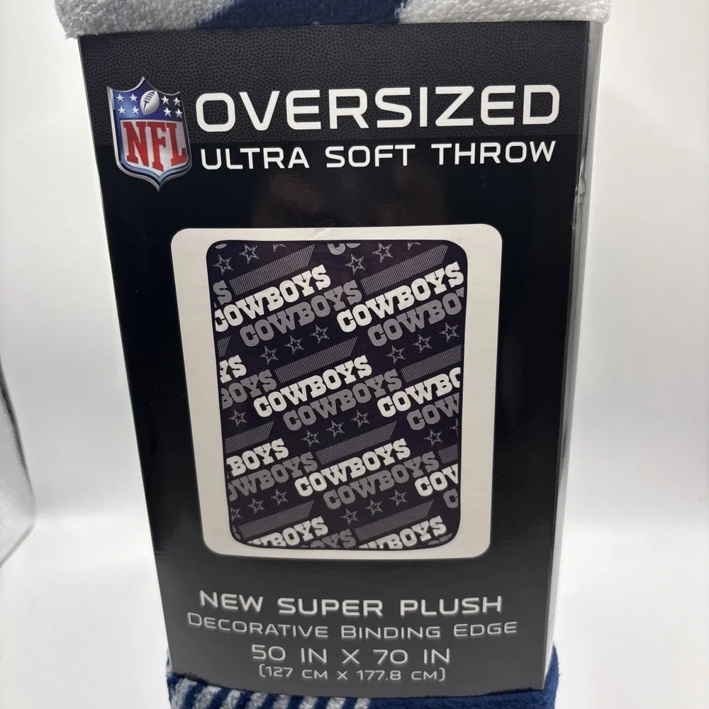 Dallas Cowboys NFL Oversized Super Plush Soft Fleece Blanket‎ 50